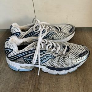 Women’s Saucony Progrid Shoes Gray and Blue Size 8.5